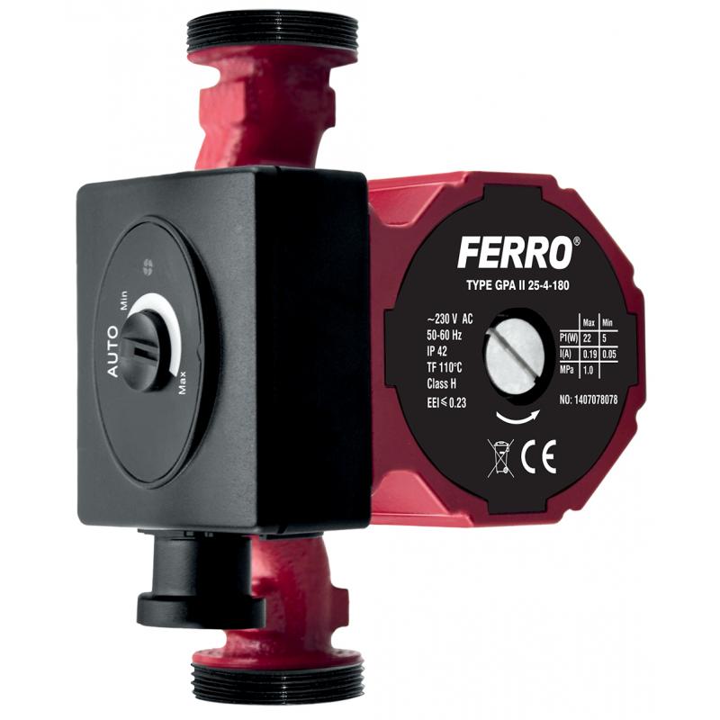 Obehové elektronické čerpadlo Ferro 25-40/180mm