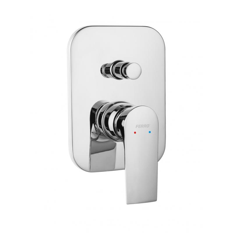 Sprchová podomietková batéria, chróm