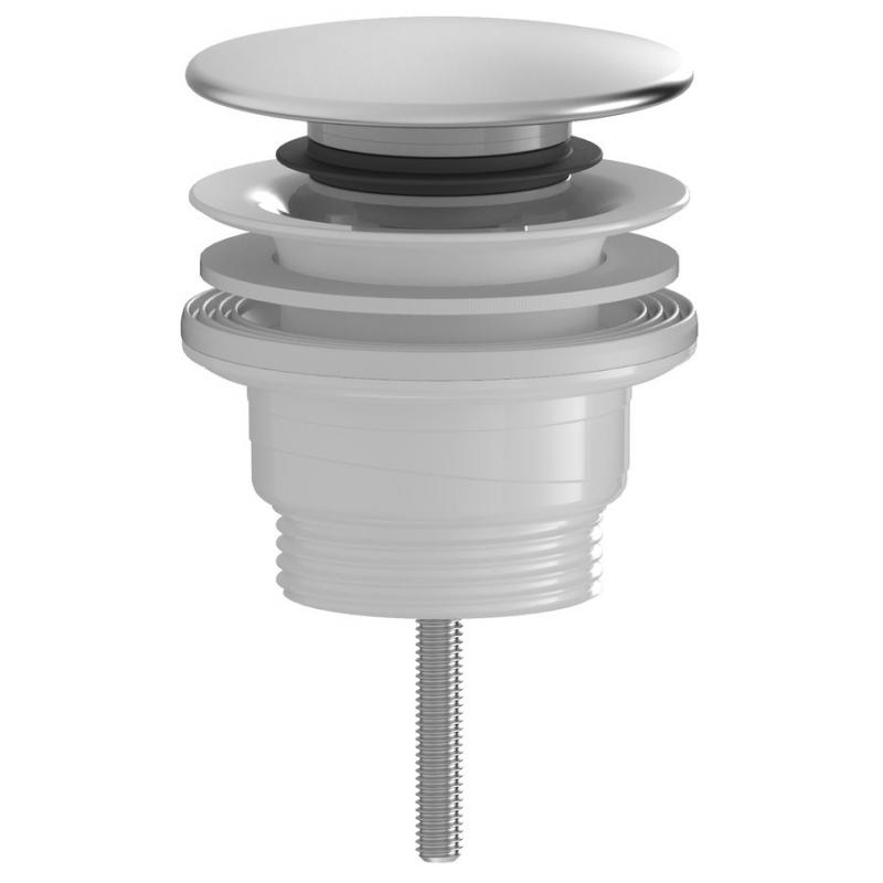 Umývadlová výpusť 5/4“, Click Clack, veľká zátka, 10-55mm, chróm