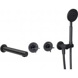 Temisto Concealed shower set, with bath spout