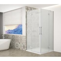 TRINITY CHROME obdĺžniková sprchová zástena 1200x1000mm, rohový vstup, matné sklo