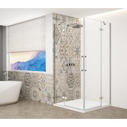TRINITY CHROME obdĺžniková sprchová zástena 1200x800mm, rohový vstup, číre sklo