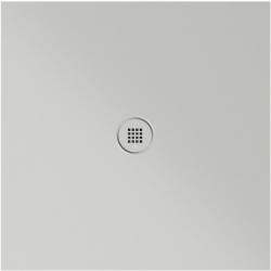 Keramická sprchová vanička, štvorec 90x90x2cm, cenere mat