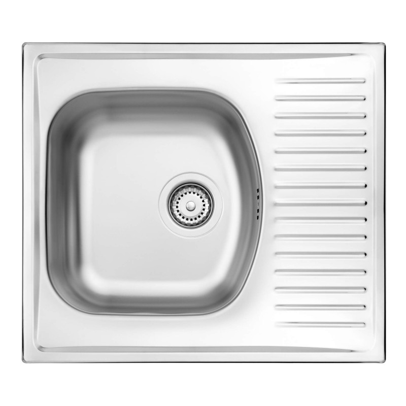 Oceľový drez, 1-miska s odkvapkávačom