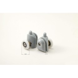 Bottom rollers, detachable, for 5 mm glass - FI 25 mm