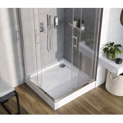 Akrylátová sprchová vanička, štvorcová, 90 cm