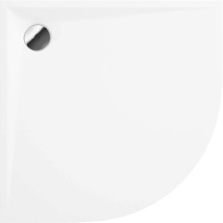 Akrylátová sprchová vanička, polkruhová, 80 cm
