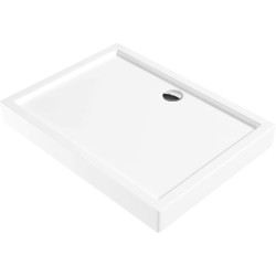 Acrylic shower tray, rectangular, 100x90 cm