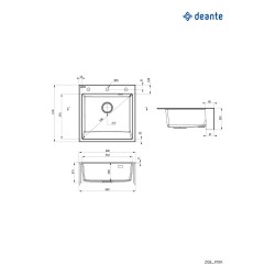 Granitový drez, 1-miska
