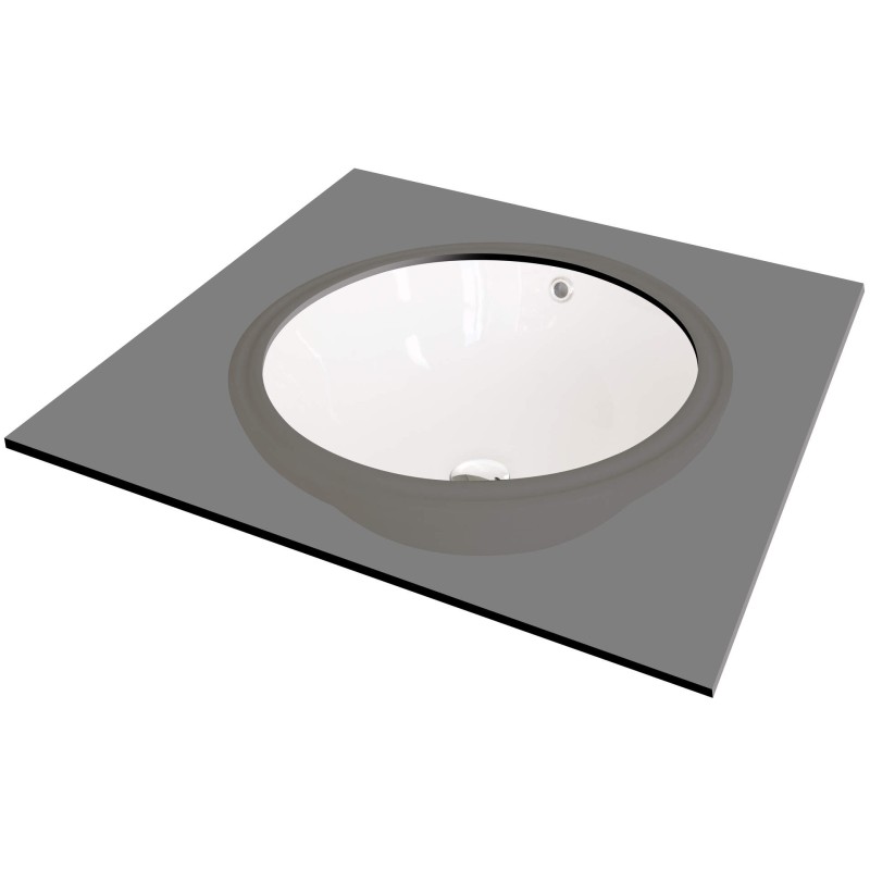 Ceramic washbasin, undermount