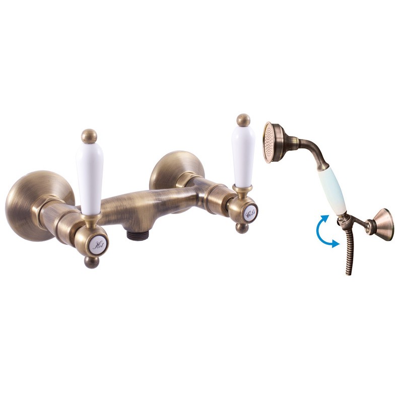 Vodovodná batéria sprchová MORAVA STARÁ MOSADZ