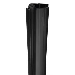 Set magnetických tesnení 45 ° pre sklo 8mm a profil, 2000mm, čierna