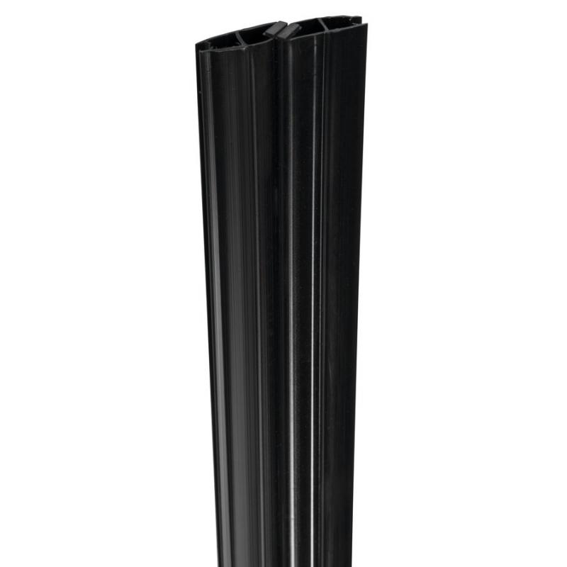 Set magnetických tesnení 45 ° pre sklo 6/6mm, 2000mm, čierna
