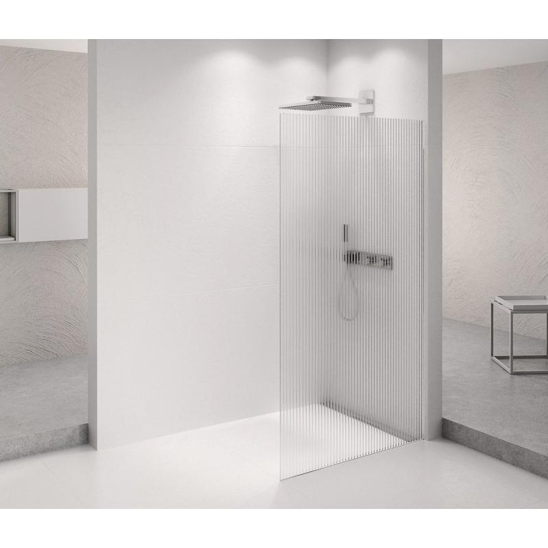 ARCHITEX CHROM sprchová zástena 1262 mm, sklo Flute