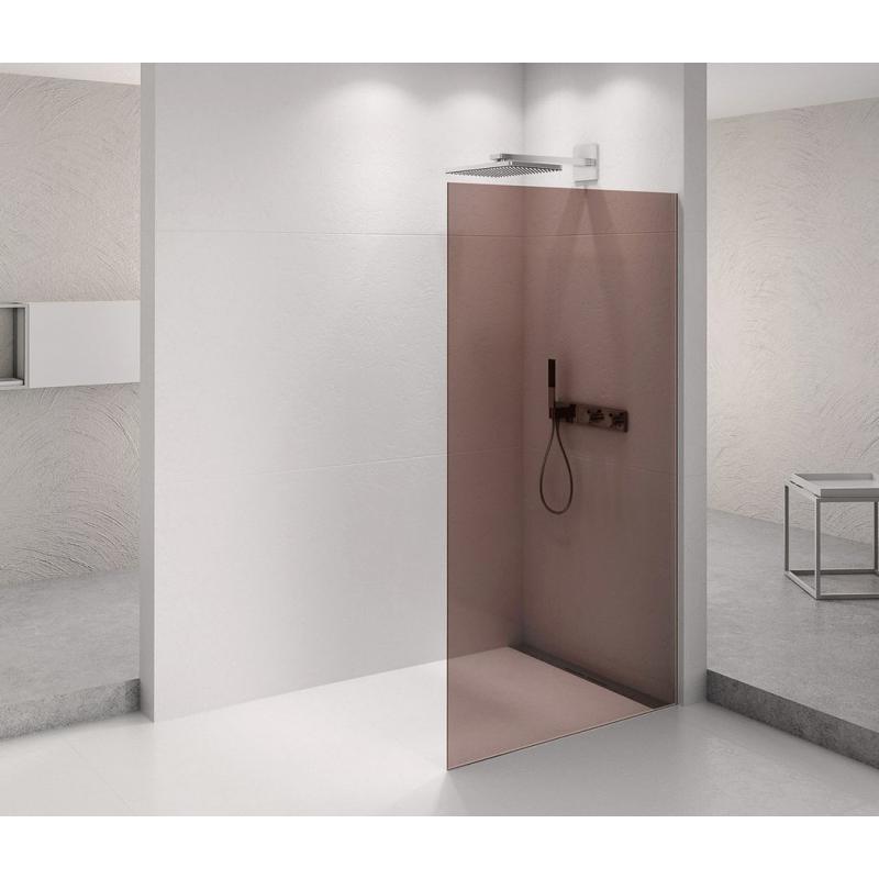 ARCHITEX CHROM sprchová zástena 662 mm, sklo Marron