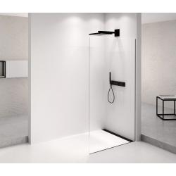 ARCHITEX BLACK MATT sprchová zástena 862 mm, číre sklo