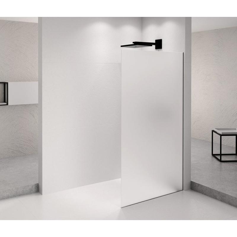 ARCHITEX BLACK MATT sprchová zástena 1362 mm, matné sklo