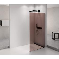 ARCHITEX BLACK MATT sprchová zástena 862 mm, sklo Marron