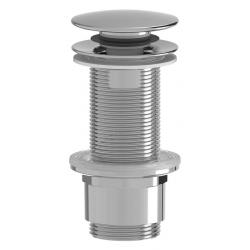 Umyvadlová výpust 5/4“, click-clack, veľká zátka, 10-80mm, ABS/chróm