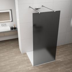ESCA CHROME jednodielna sprchová zástena do priestoru, dymové sklo, 1500 mm