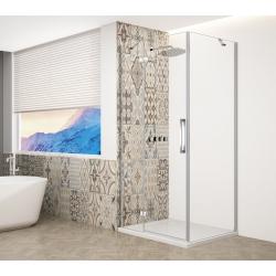 TRINITY CHROME obdĺžniková sprchová zástena 1100x1000mm, číre sklo, lavé