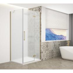 TRINITY GOLD MATT obdĺžniková sprchová zástena 1000x900mm, matné sklo, pravé