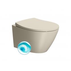 MODO závesná WC misa, Swirlflush, 37x52cm, creta dual-mat