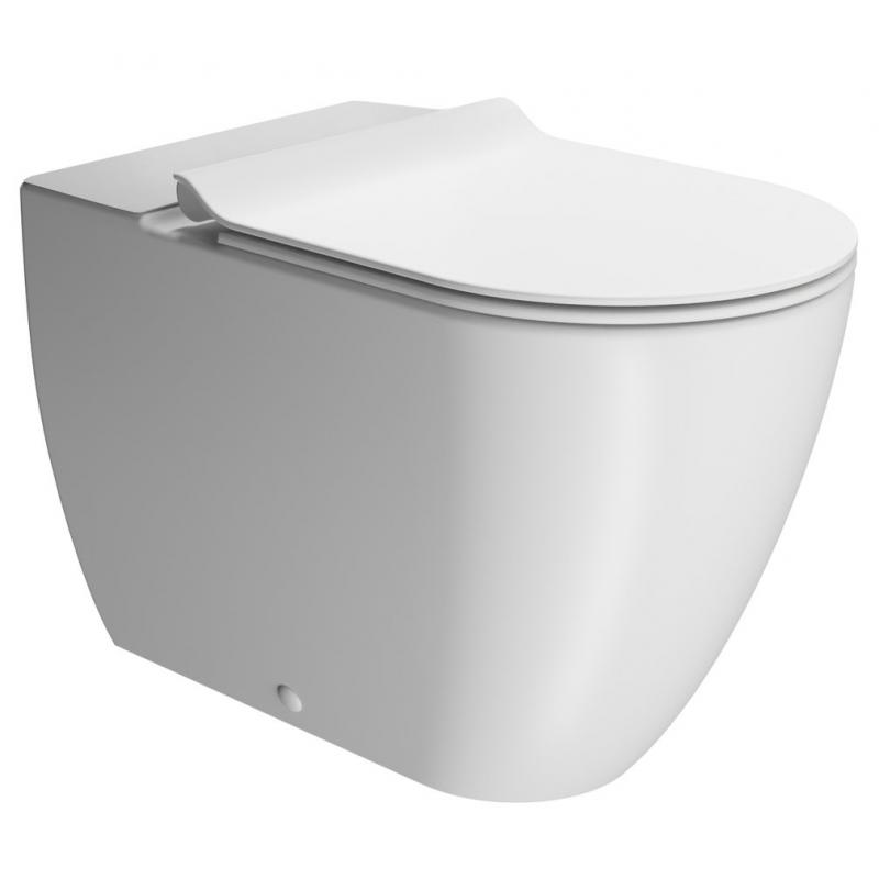 PURA WC mísa kombi spodný/zadný odpad, Swirlflush, 36x63cm, biela dual-mat