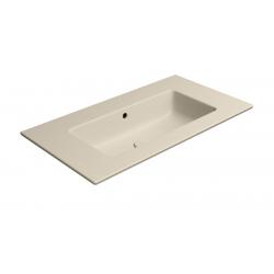 PURA keramické umývadlo Slim 82x46cm, bez otvoru, creta mat